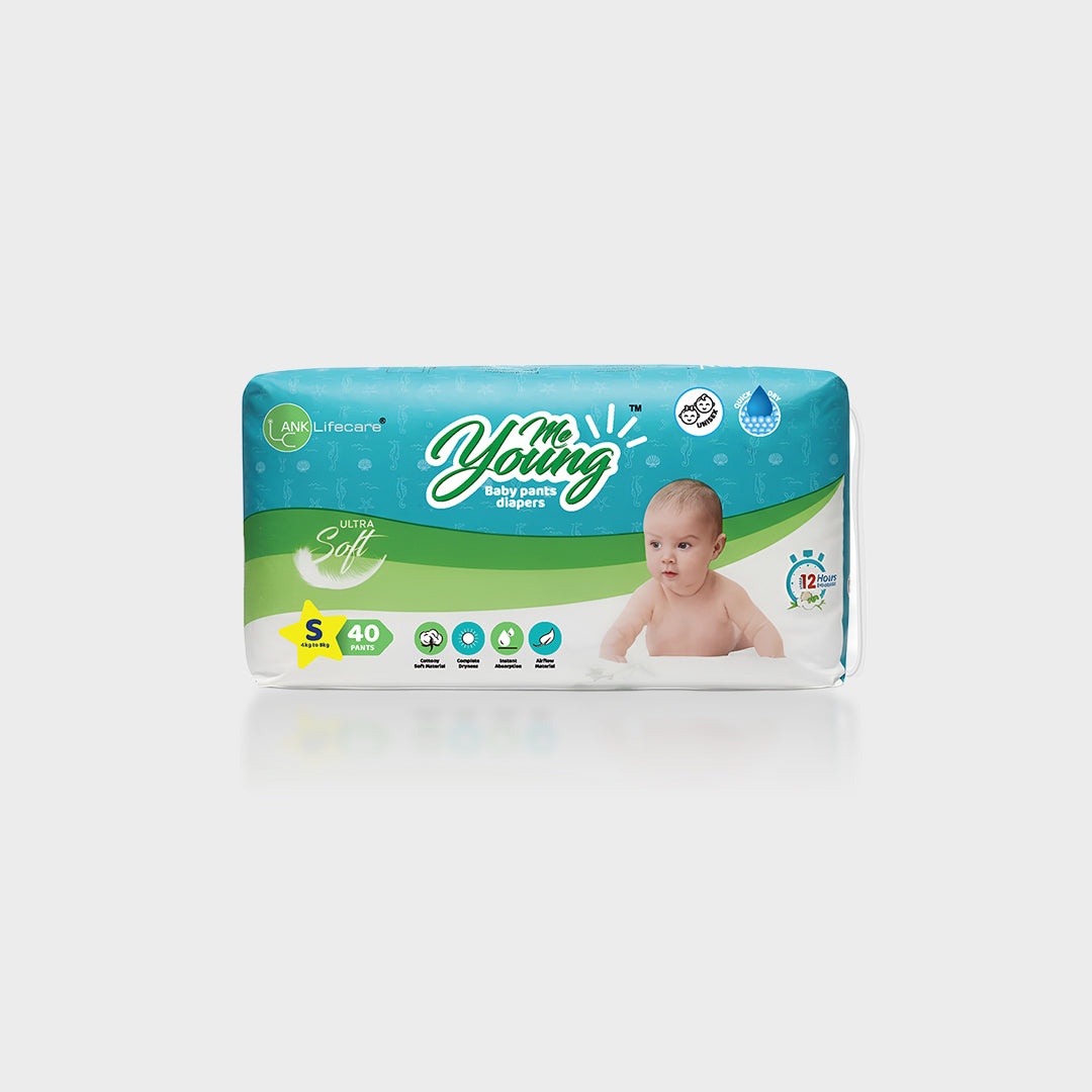 Me Young Baby Pant Diapers - Ultra Soft, Air Flow, 12-Hour Protection
