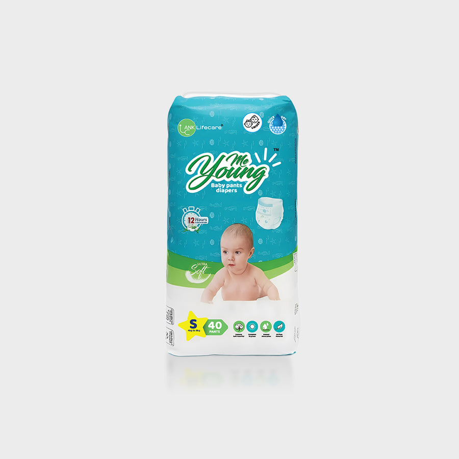 Me Young Baby Pant Diapers - Ultra Soft, Air Flow, 12-Hour Protection