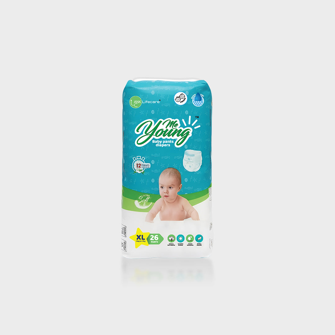 Me Young Baby Pant Diapers - Ultra Soft, Air Flow, 12-Hour Protection