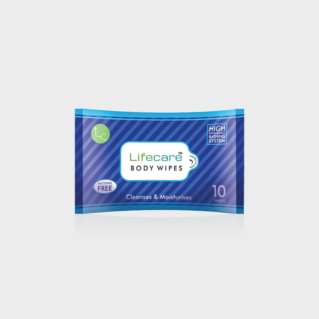 ANK Lifecare Body Wipes - Alcohol-Free, Moisturising (32x32cm, Pack of 10)