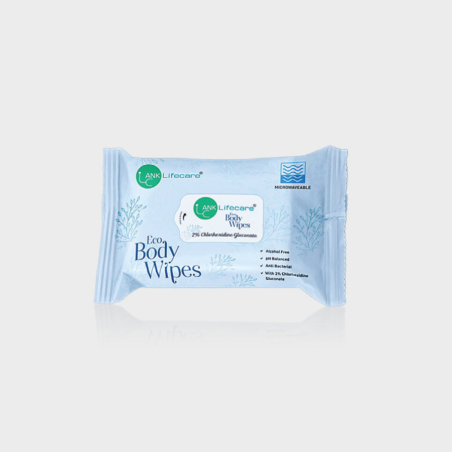 ANK Lifecarer Body Wipes Eco - Alcohol-Free, Moisturising (32x32cm)
