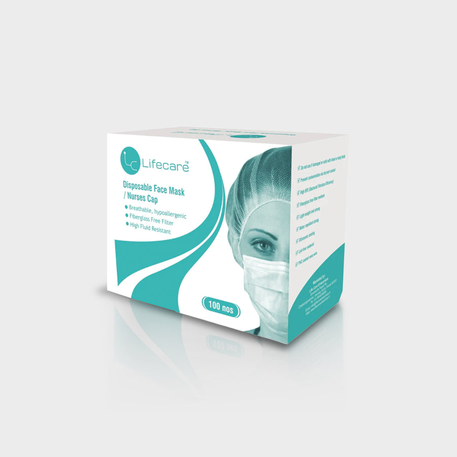 ANK Lifecare Nurses Cap (Pack of 100)