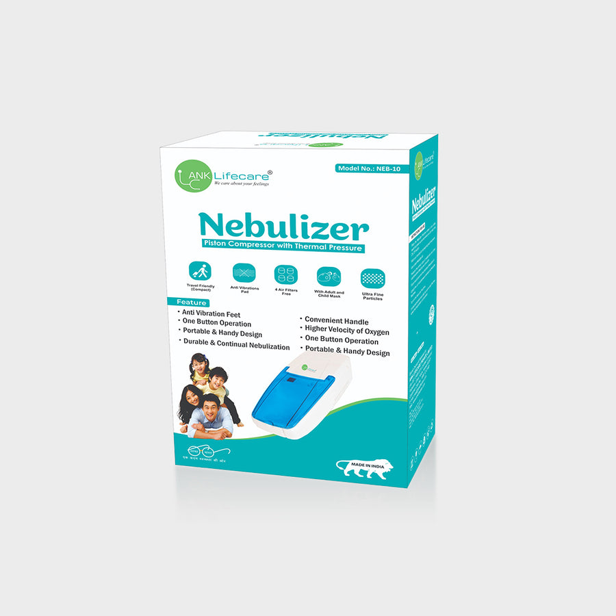 ANK Lifecare Piston Compressor Nebulizer Machine – Cabinet Style (Model: NEB-09)