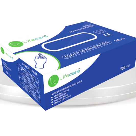 NITRILE EXAMINATION GLOVES-L